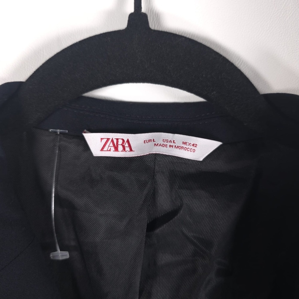 NWOT ZARA 3 Button Blazer Jacket 4‎ Pockets Notched Collar 5029/530/410 LARGE - Picture 2 of 10